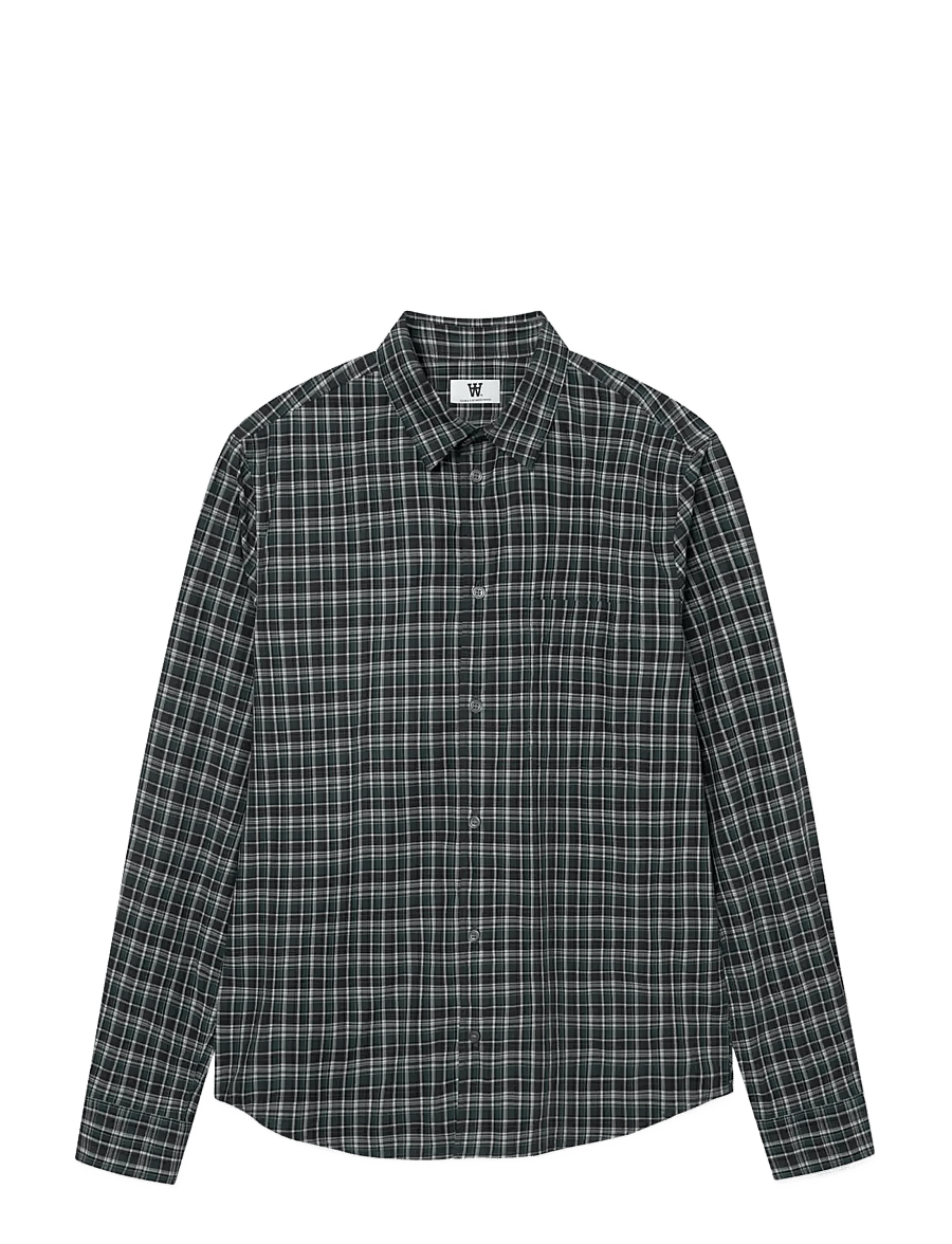 WOOD WOOD - WWAdrian ch shirt 25444 - rutiga skjortor - fudge check - 1