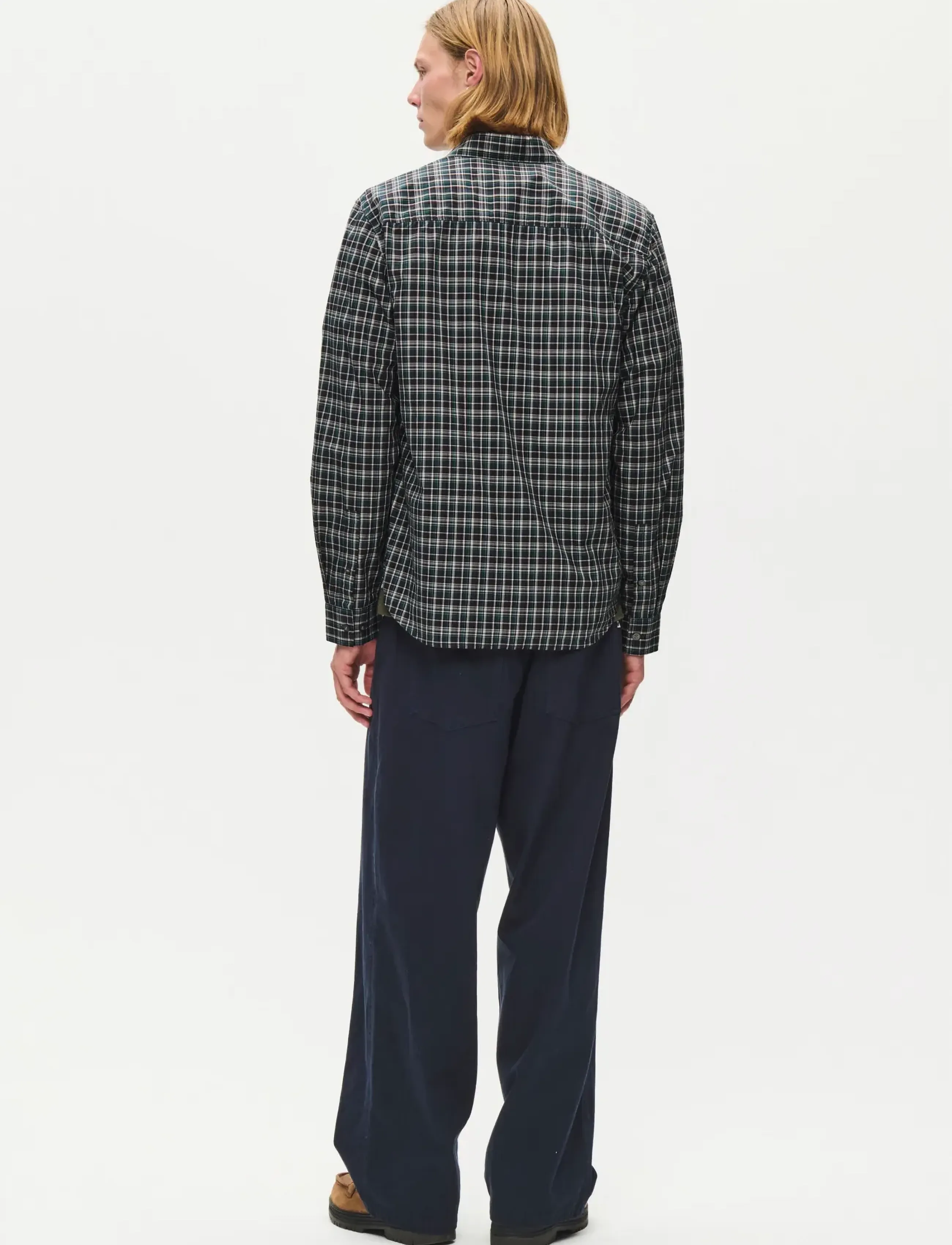 WOOD WOOD - WWAdrian ch shirt 25444 - fudge check - 3