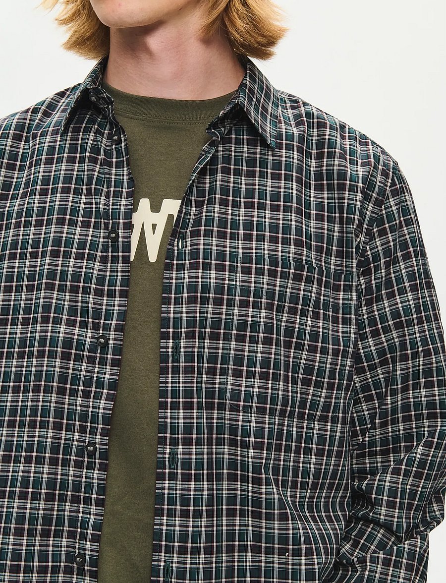 WOOD WOOD - WWAdrian ch shirt 25444 - rutiga skjortor - fudge check - 4