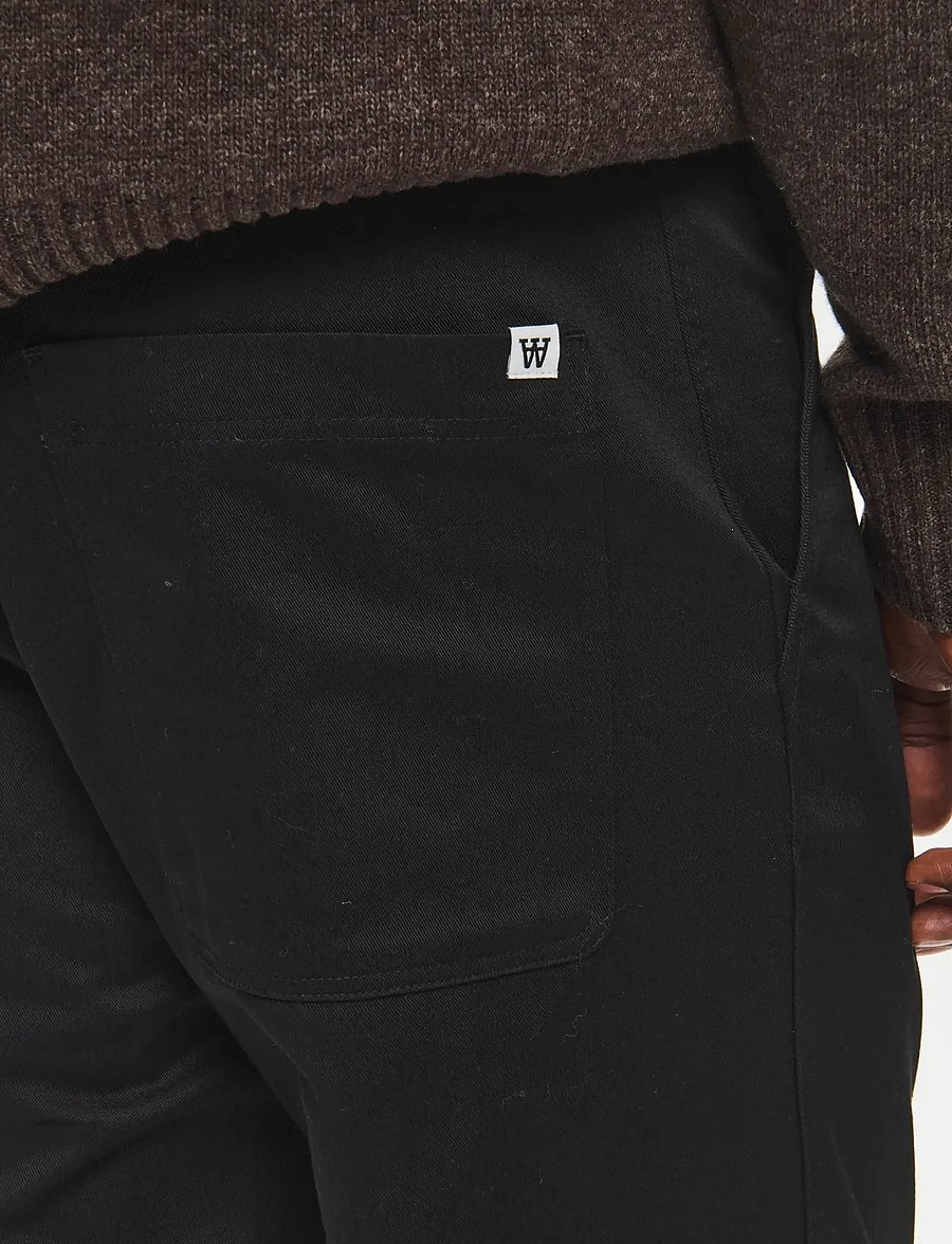 WOOD WOOD - WWMaison trousers 25462 - freizeithosen - black - 4