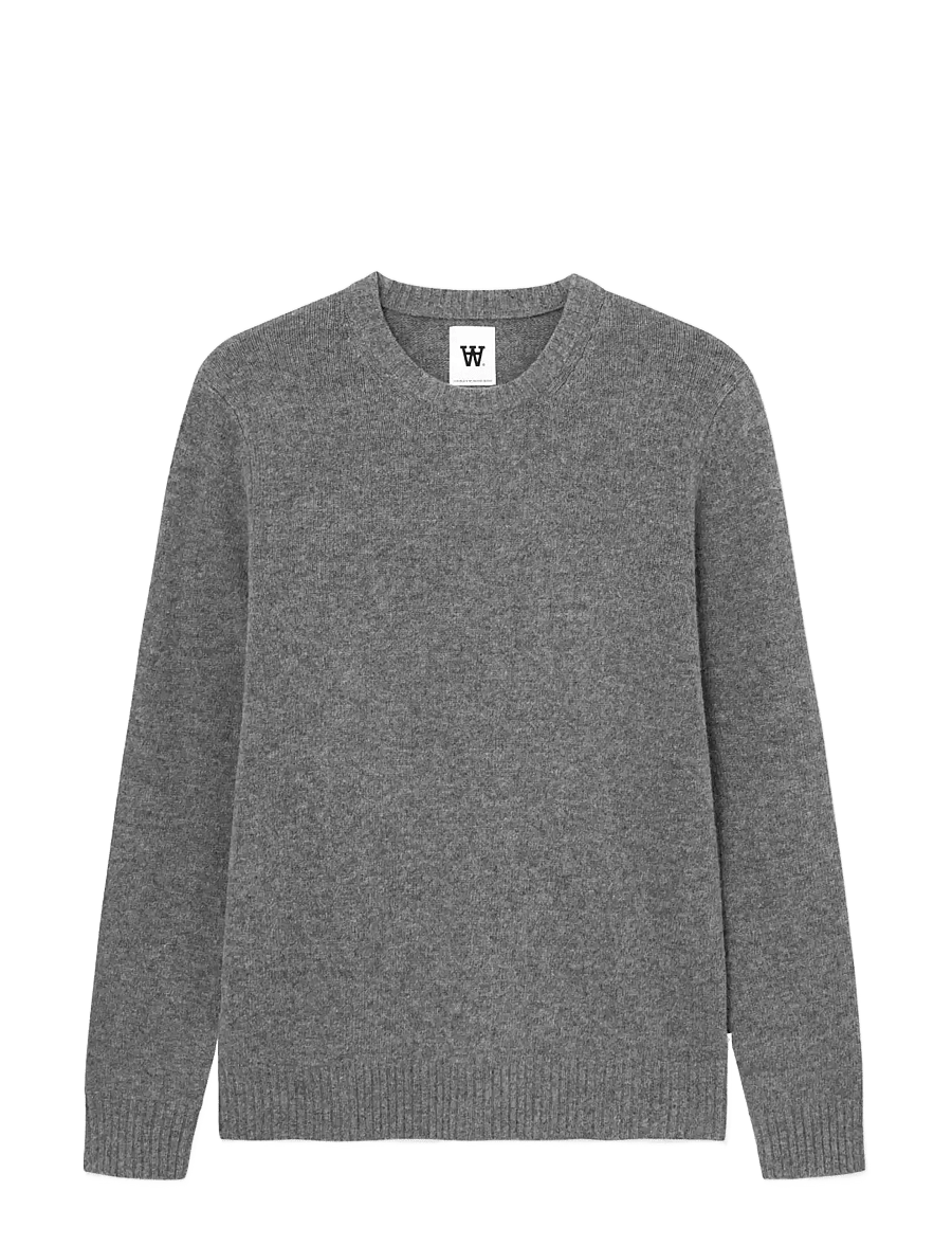 WOOD WOOD - WWTal crew neck 25590 - grey melange - 1