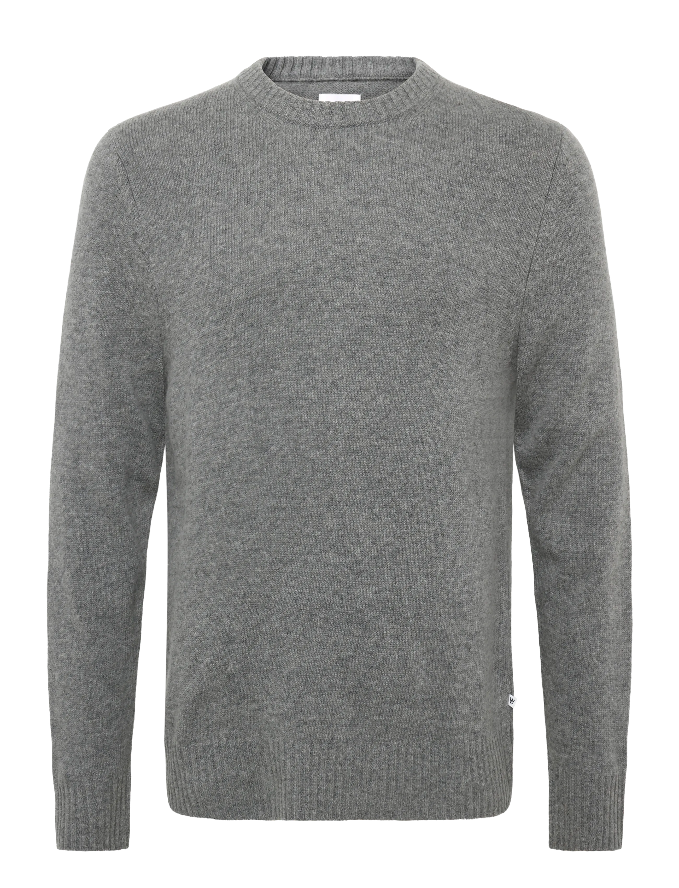 WOOD WOOD WWTal crew neck 25590 - Round Necks - GREY MELANGE / grey