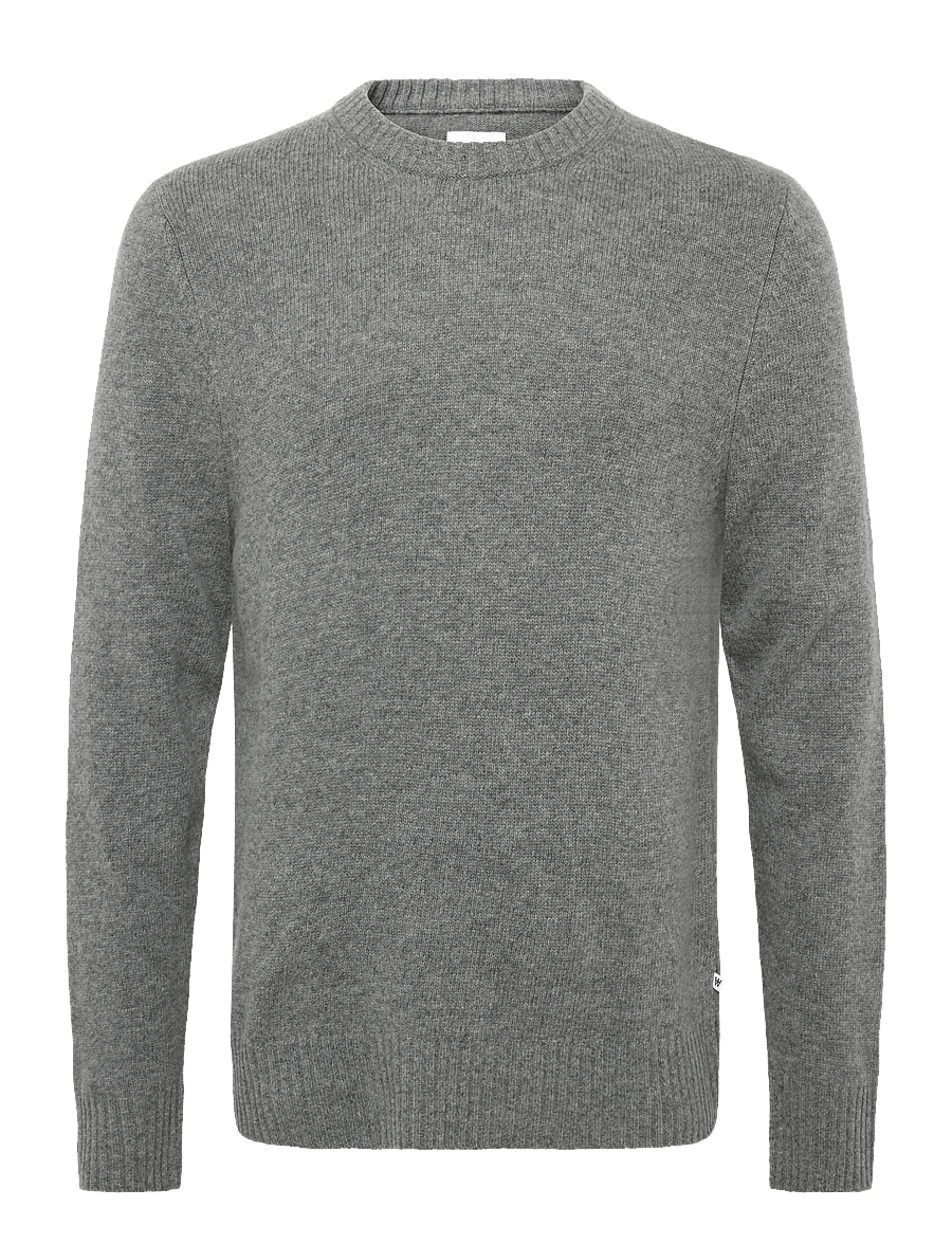 WOOD WOOD - WWTal crew neck 25590 - round necks - grey melange - 1