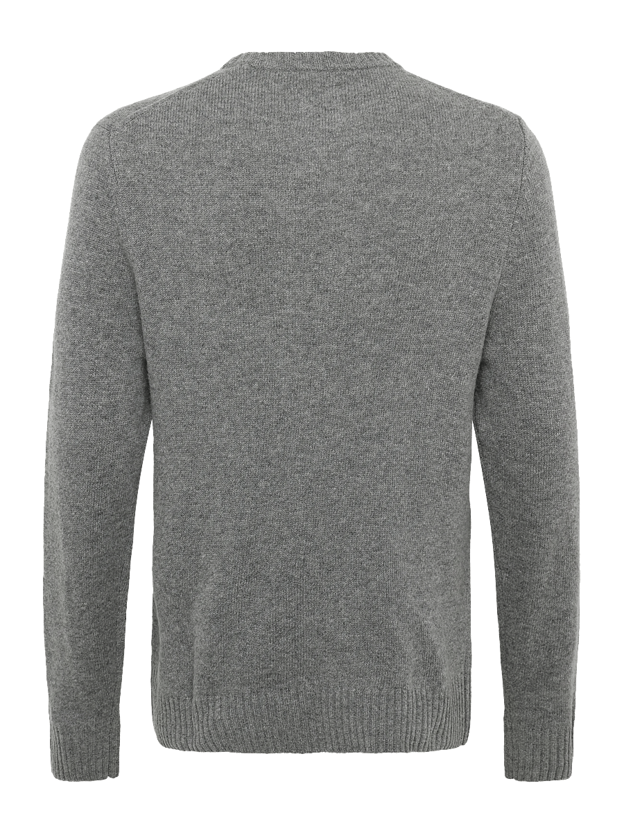 WOOD WOOD - WWTal crew neck 25590 - round necks - grey melange - 2