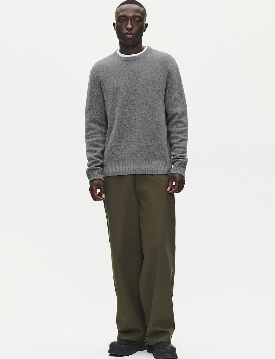 WOOD WOOD - WWTal crew neck 25590 - grey melange - 2