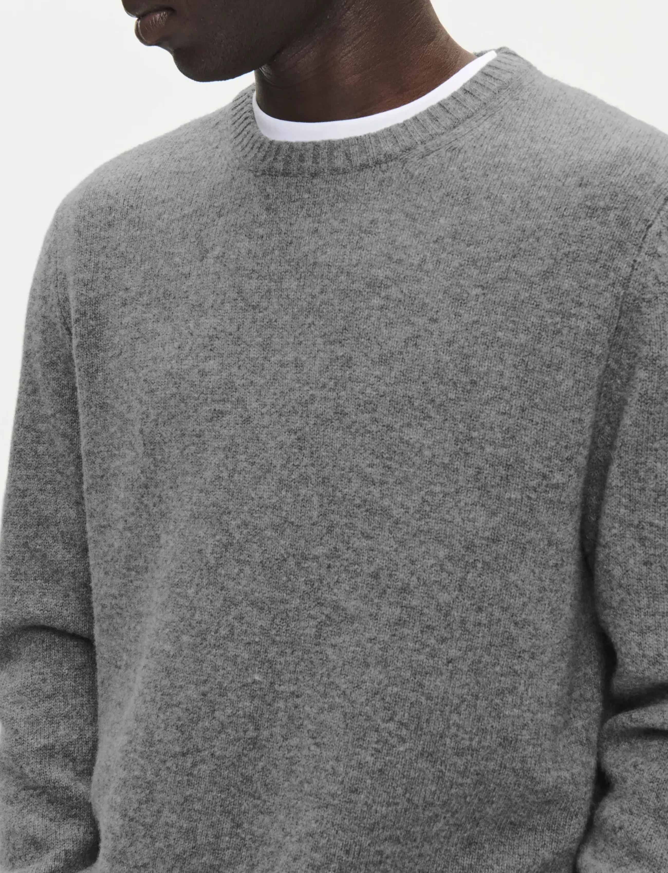 WOOD WOOD - WWTal crew neck 25590 - grey melange - 4