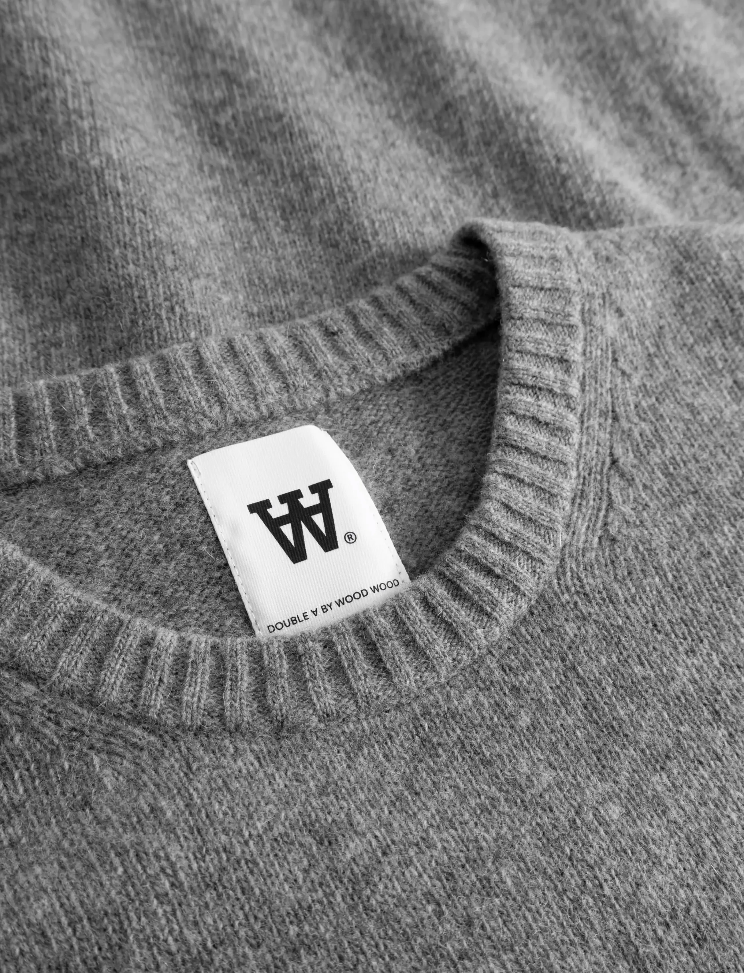 WOOD WOOD - WWTal crew neck 25590 - grey melange - 5