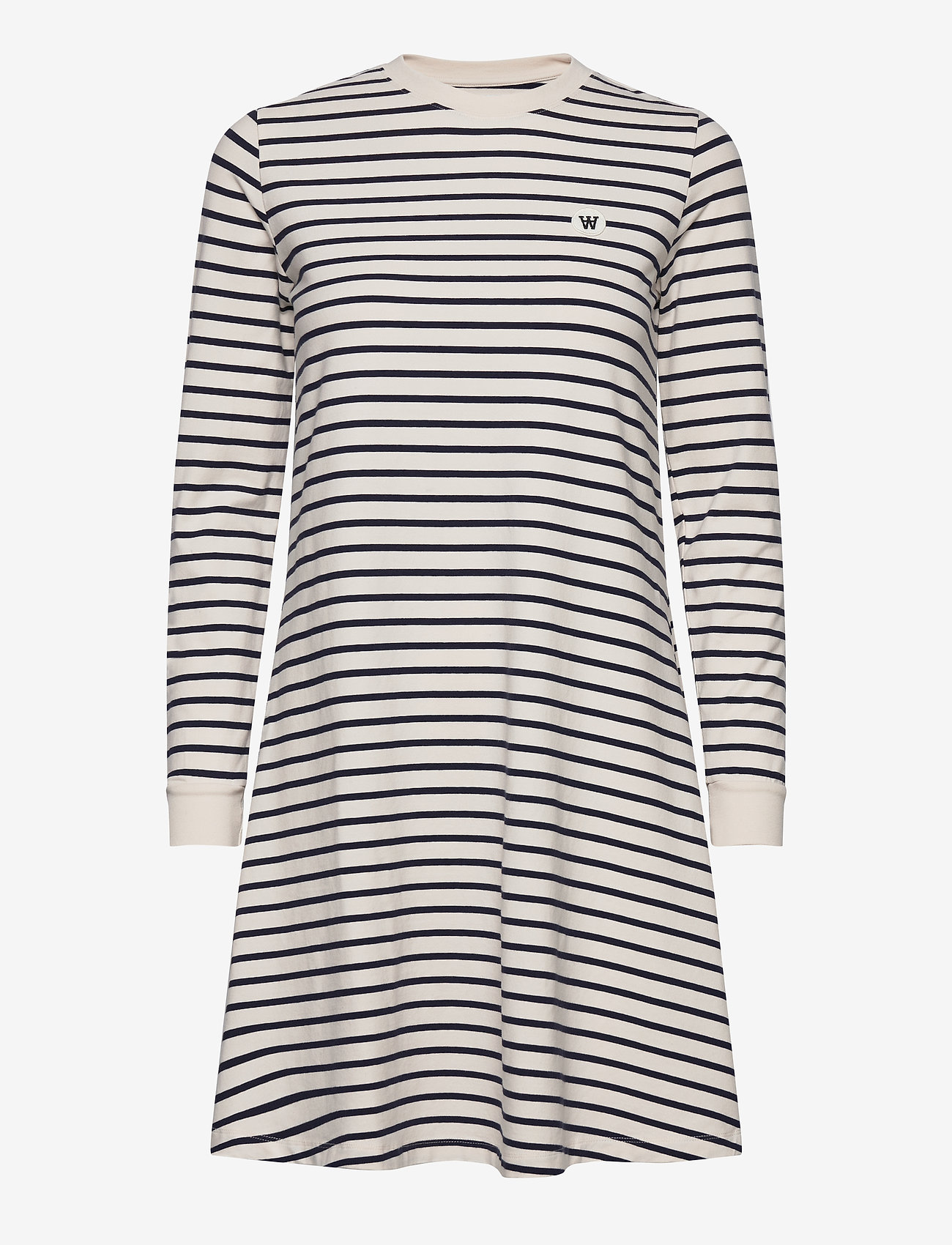 Double A by Wood Wood - Isa dress - sweatshirtkjoler - off-white/navy stripes - 0