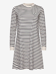 Double A by Wood Wood - Isa dress - sweatshirt dresses - off-white/navy stripes - 0