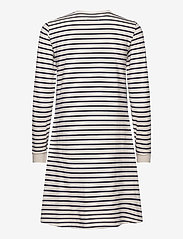 Double A by Wood Wood - Isa dress - sweatshirt dresses - off-white/navy stripes - 1