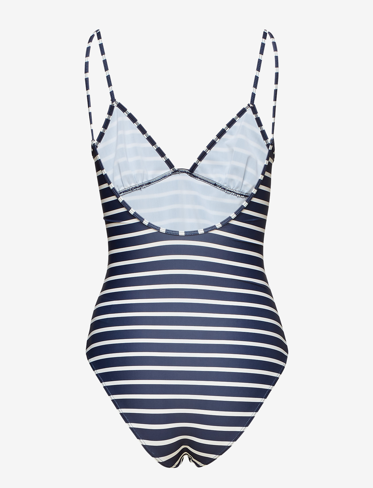 Double A by Wood Wood - Rio swimsuit - badedragter - navy/offwhite stripe - 1