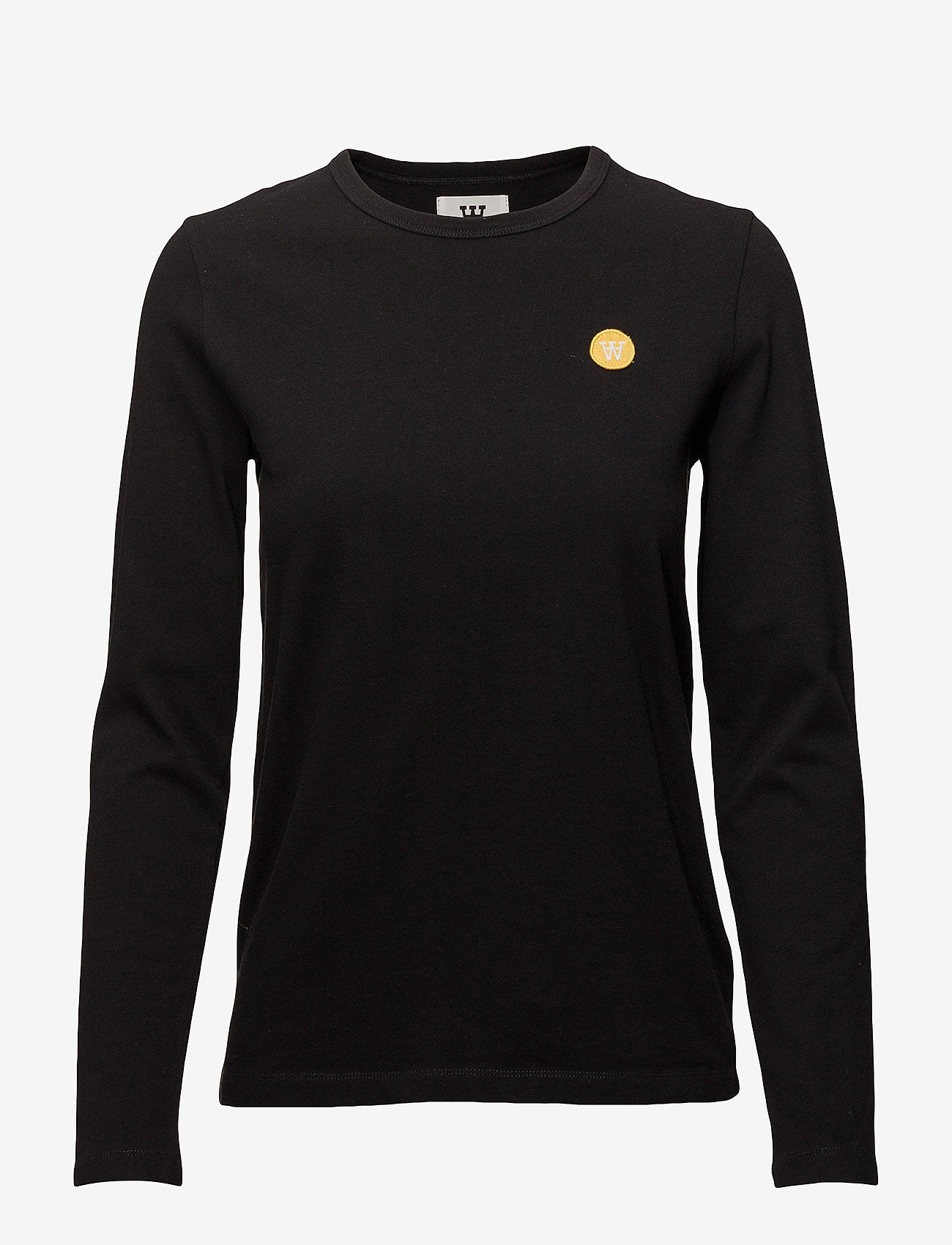 WOOD WOOD Moa long sleeve - Wood Wood Double A - BLACK / black