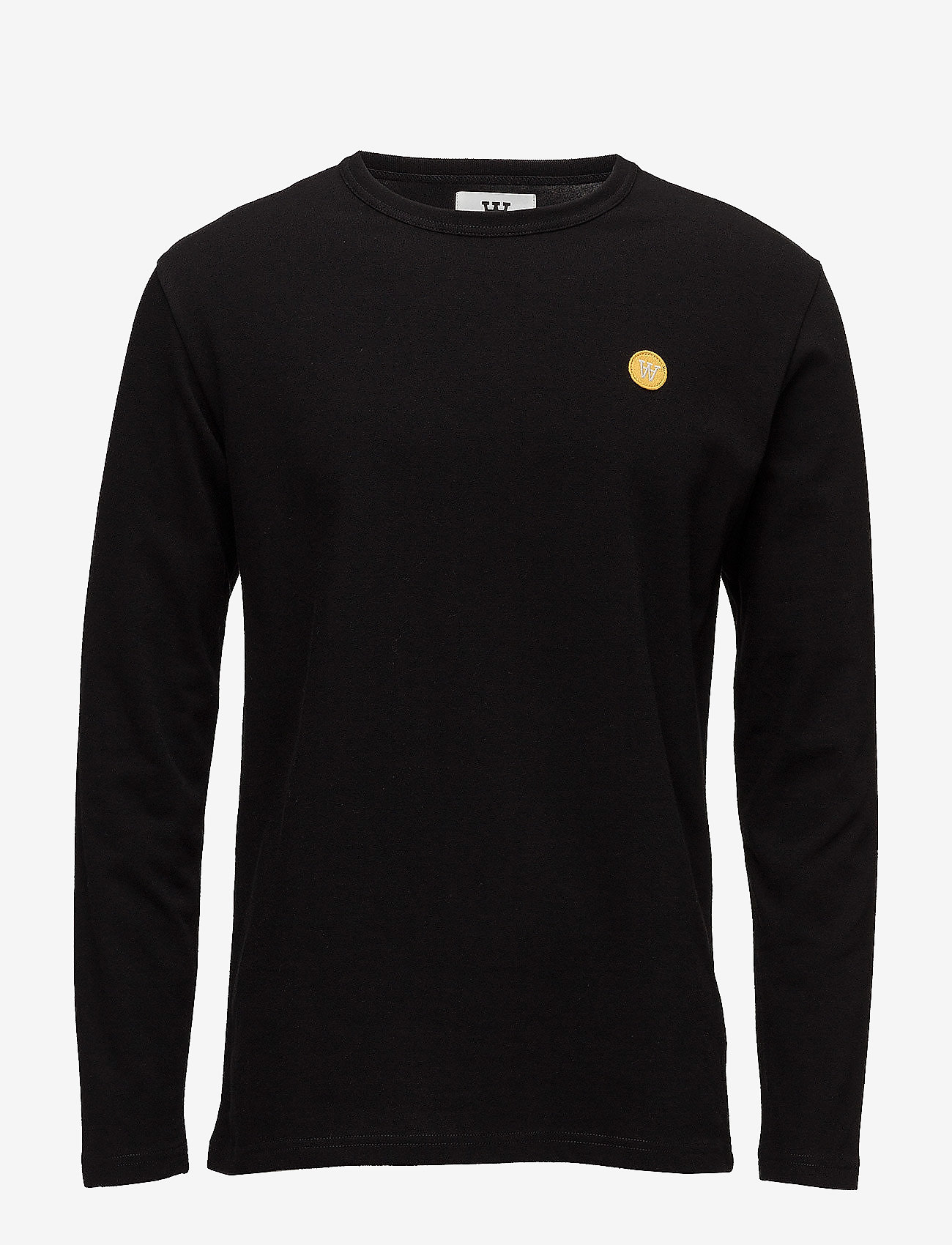 Double A by Wood Wood - Mel long sleeve - langærmede t-shirts - black - 0