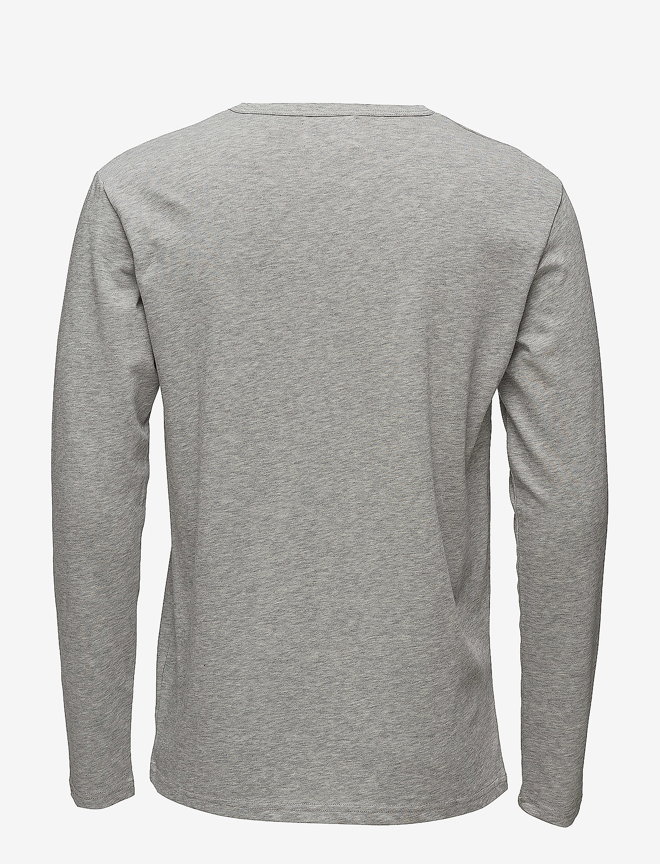 Double A by Wood Wood - Mel long sleeve - långärmade t-shirts - grey melange - 1