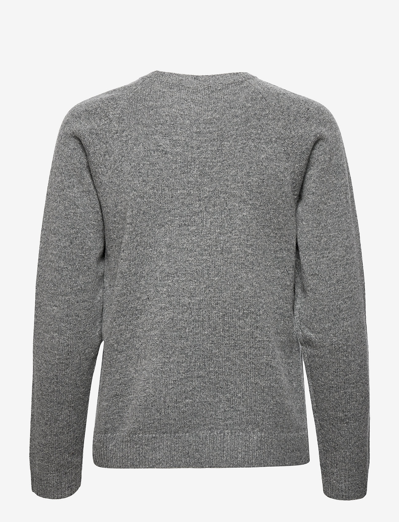 Double A by Wood Wood - Asta lambswool jumper - grey melange - 1
