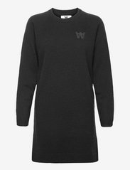Double A by Wood Wood - Anne lambswool dress - neulemekot - black - 0