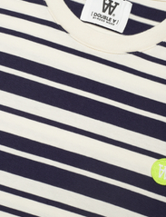Double A by Wood Wood - Ulla stripe dress - t-shirt dresses - off-white/navy stripes - 2