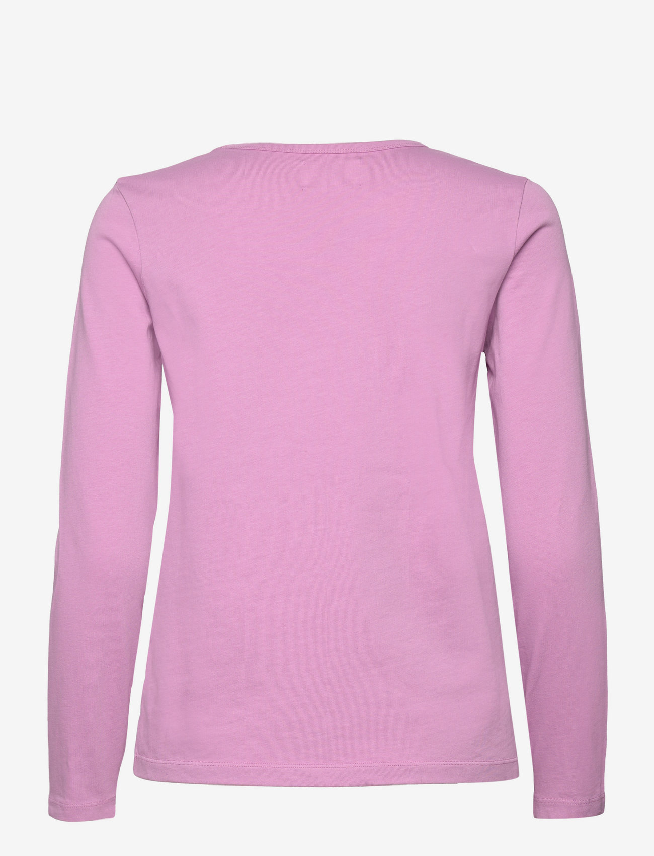 Double A by Wood Wood - Moa stacked logo long sleeve - t-shirt & tops - rosy lavender - 1