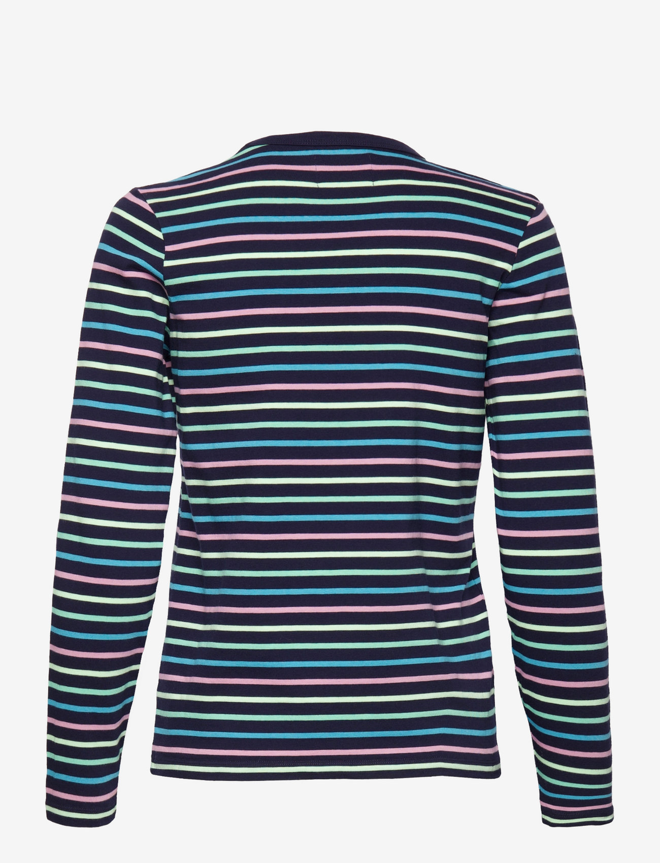 Double A by Wood Wood - Moa stripe long sleeve - t-shirt & tops - navy stripes - 1