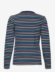 Double A by Wood Wood - Moa stripe long sleeve - t-shirt & tops - navy stripes - 1