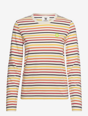 Double A by Wood Wood - Moa stripe long sleeve - langærmede toppe - off-white stripes - 0