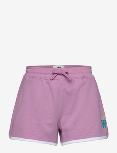 Tia stacked logo retro shorts, Double A by Wood Wood