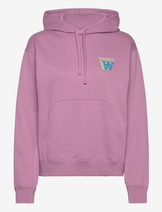 Jenn stacked logo hoodie, Double A by Wood Wood