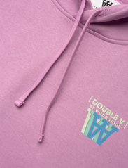Double A by Wood Wood - Jenn stacked logo hoodie - sweatshirts & hættetrøjer - rosy lavender - 2