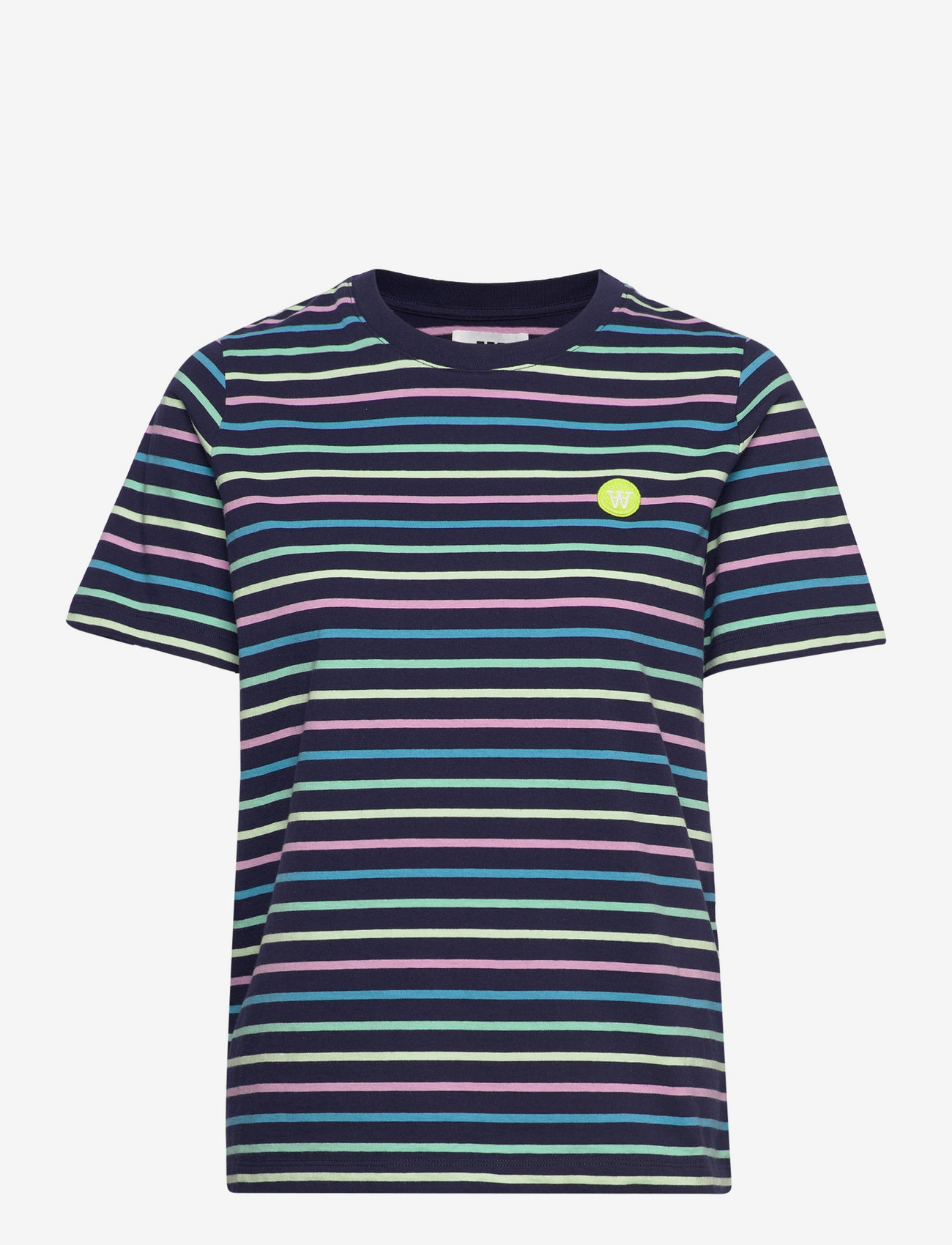 Double A by Wood Wood - Mia stripe T-shirt - t-shirts & tops - navy stripes - 0