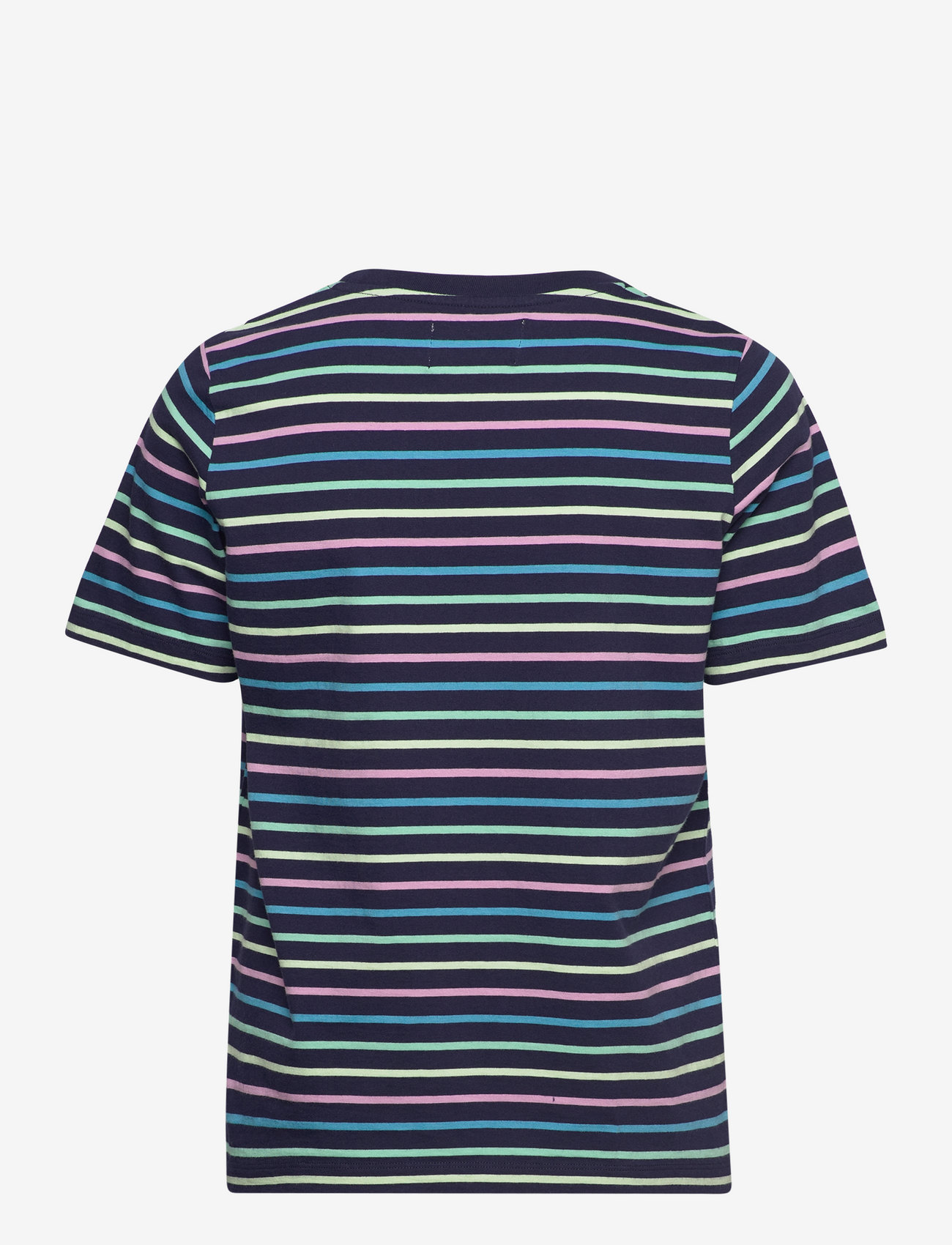 Double A by Wood Wood - Mia stripe T-shirt - t-shirts - navy stripes - 1