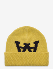 Double A by Wood Wood - Vin Jacquard beanie - kepurės - gold dust - 0