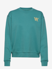 Double A by Wood Wood - Jess sweatshirt - sporta džemperi - teal - 0