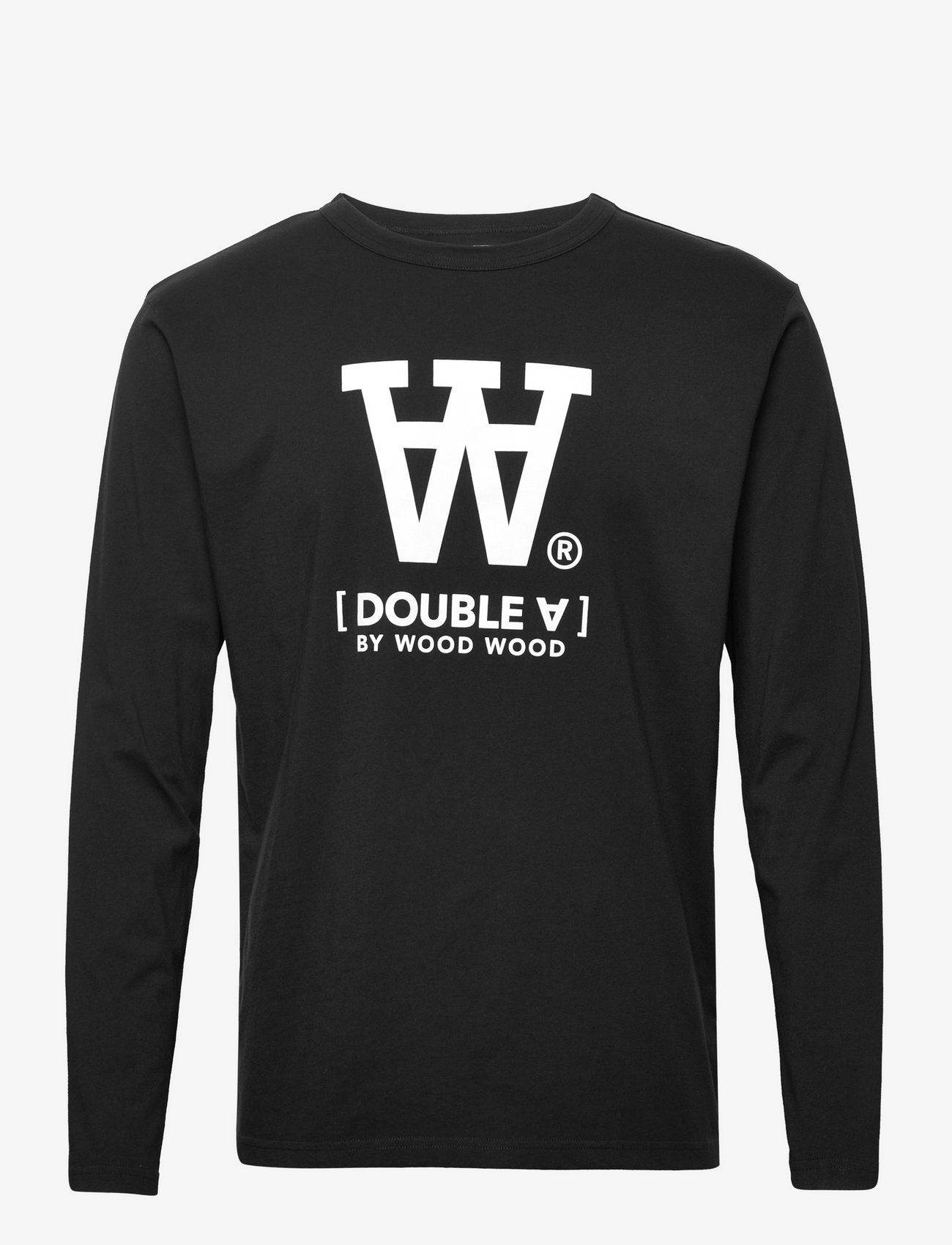 Double A by Wood Wood - Mel AA long sleeve - långärmade t-shirts - black - 0