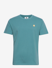 Double A by Wood Wood - Ace T-shirt - kortermede t-skjorter - teal - 0