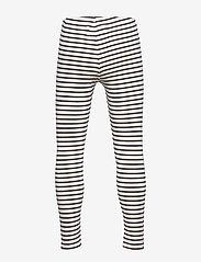 Wood Wood - Ira kids leggings - leggings - off-white/navy stripes - 1