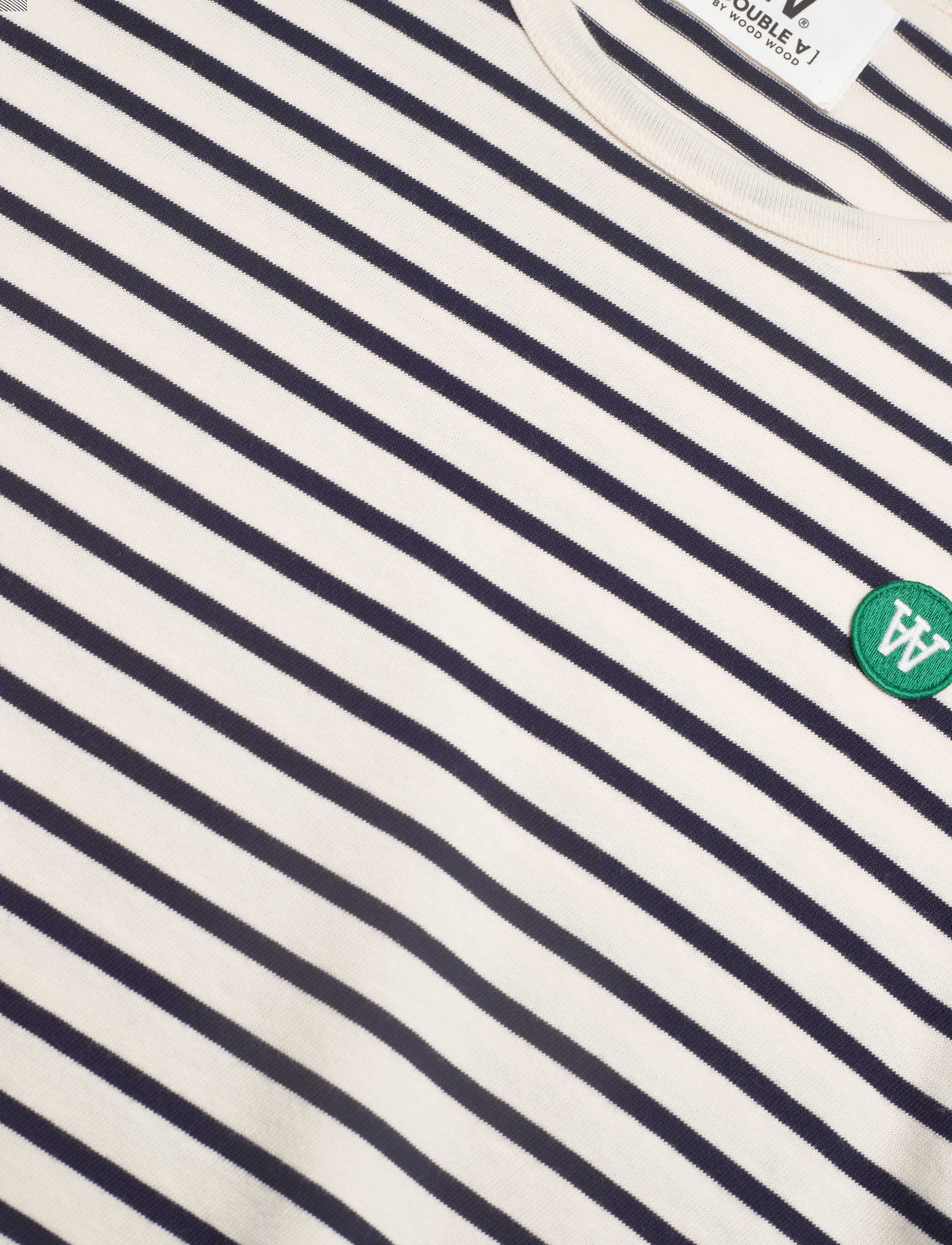 WOOD WOOD - Mel stripe long sleeve GOTS - off-white/navy stripes - 2