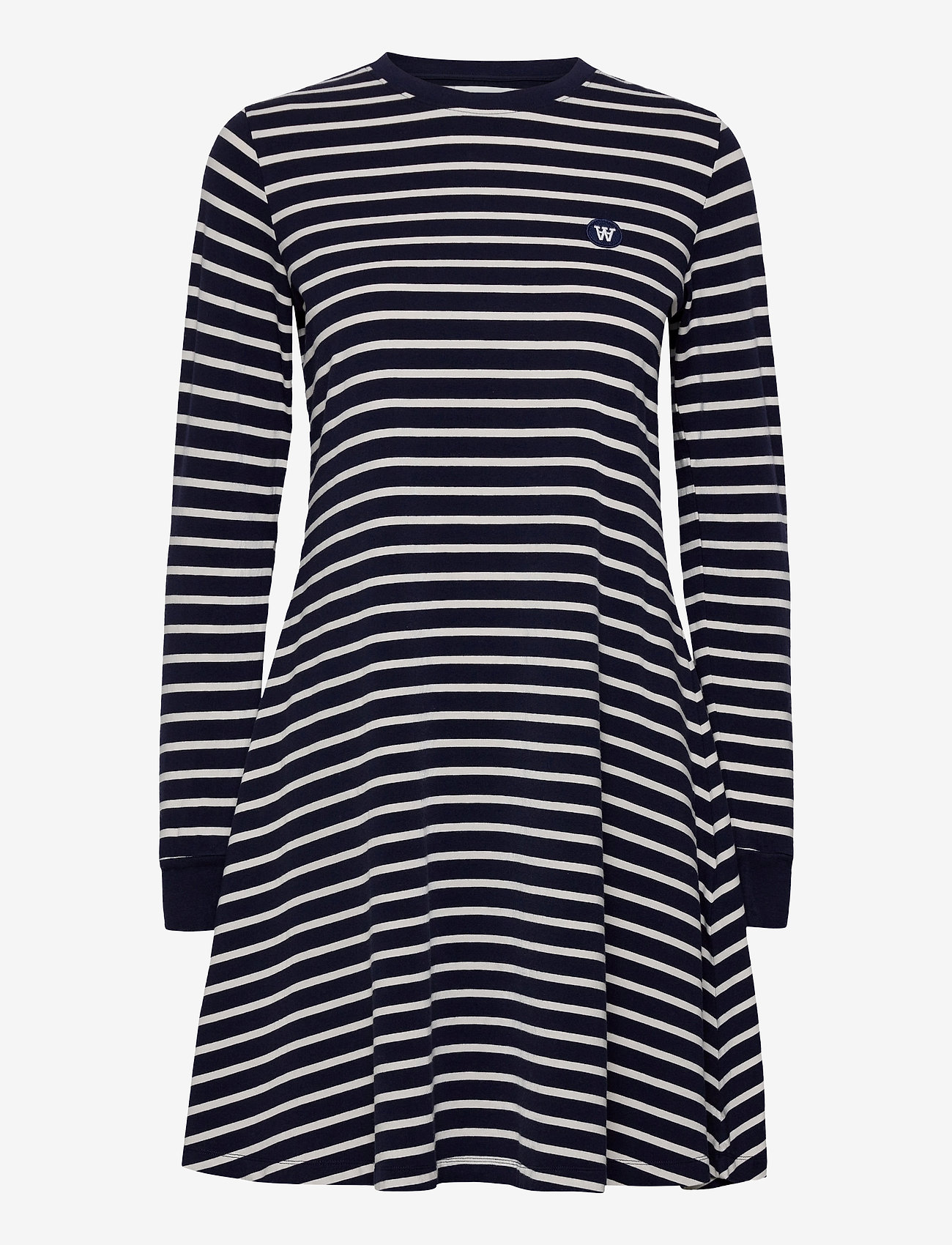 Wood Wood - Isa dress - navy/off-white stripes - 0