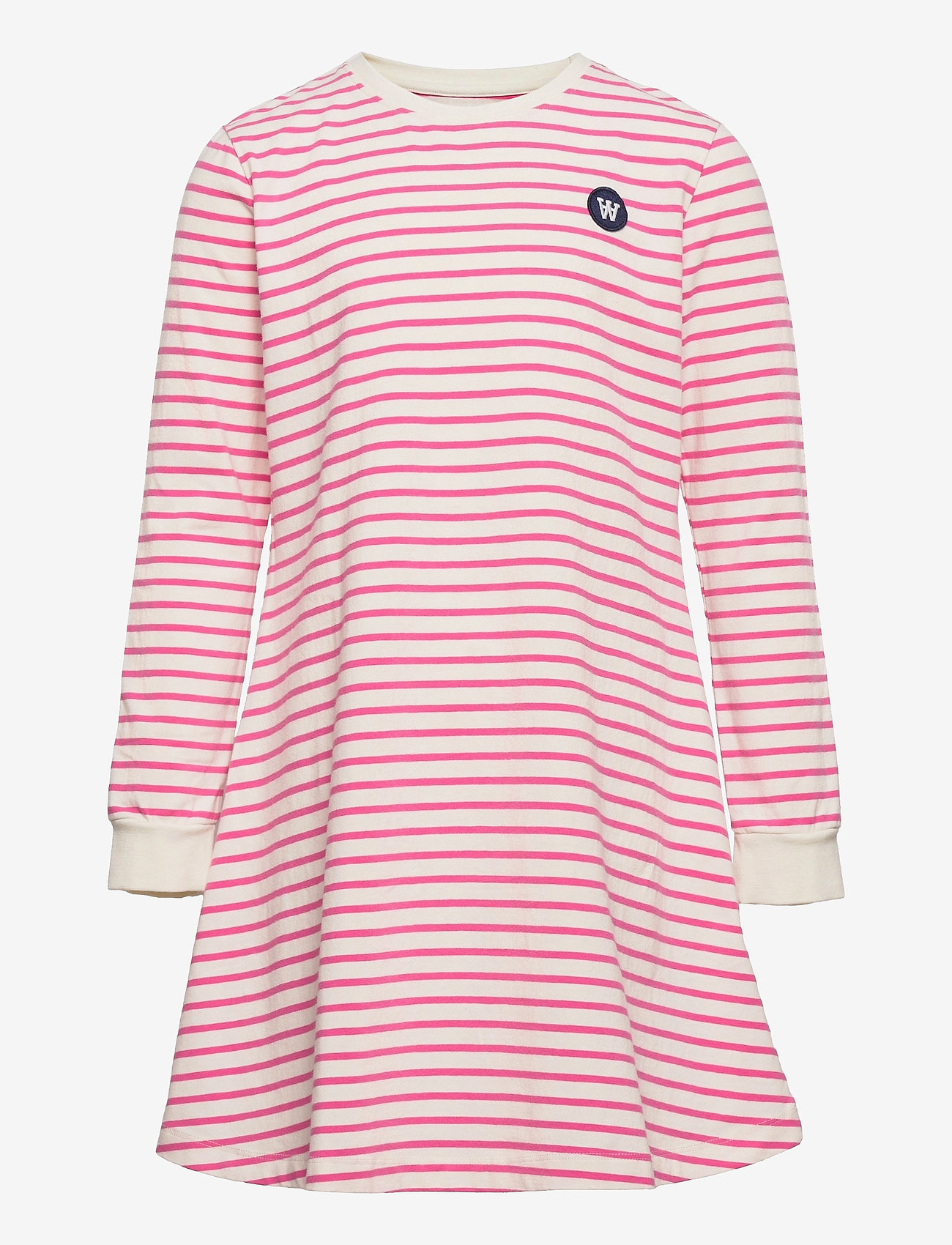 Wood Wood - Aya kids dress - off-white/pink stripes - 0