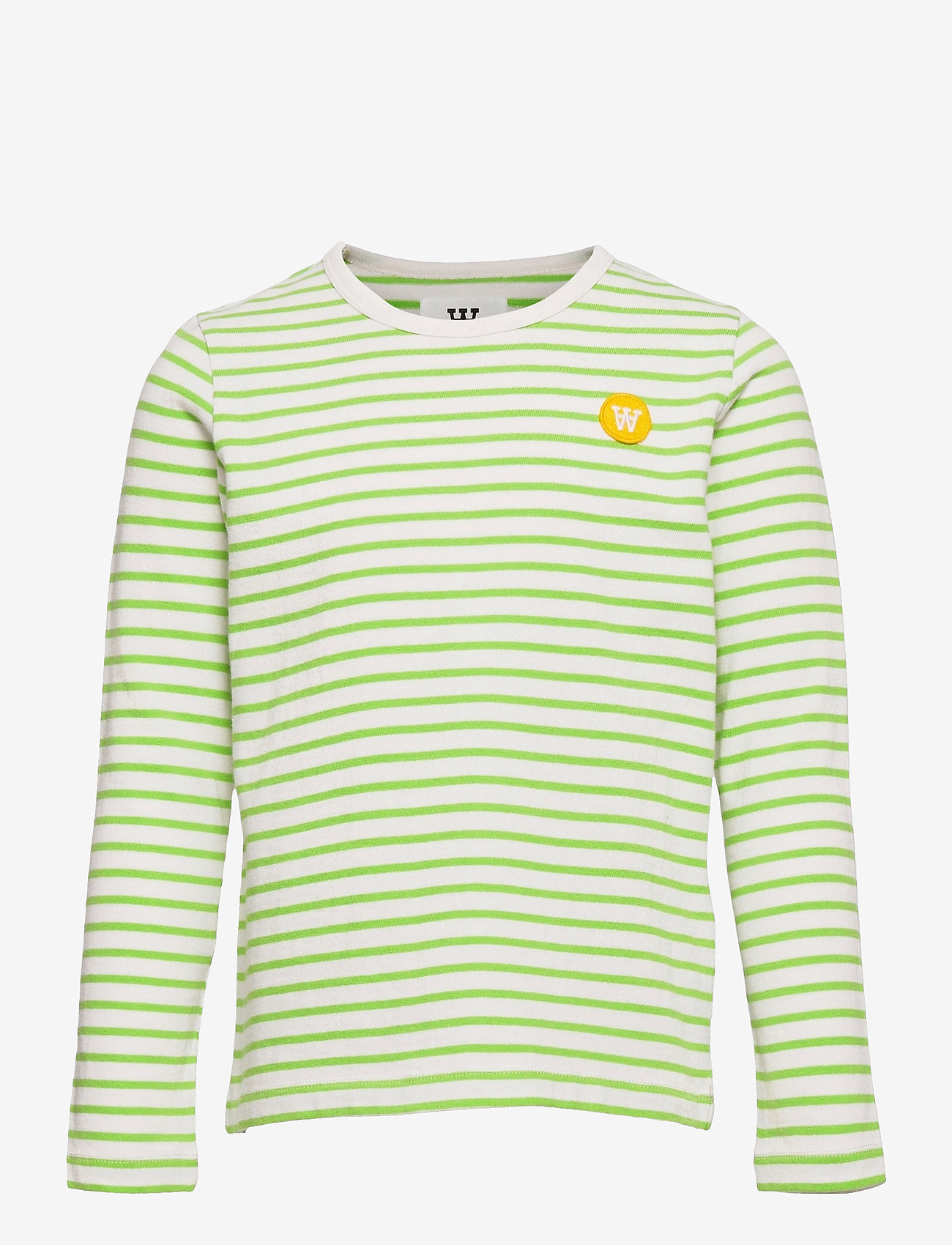 Wood Wood - Kim kids long sleeve - off-white/green stripes - 0