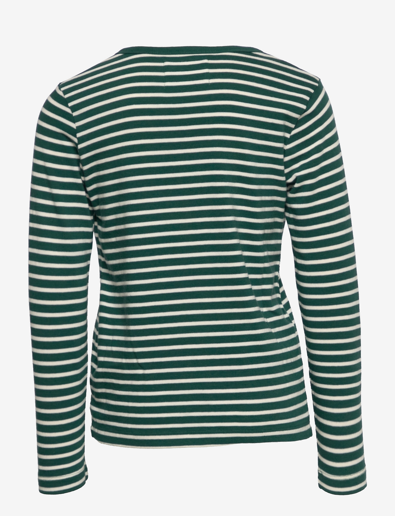 Wood Wood - Kim kids long sleeve - emerald green stripes - 1