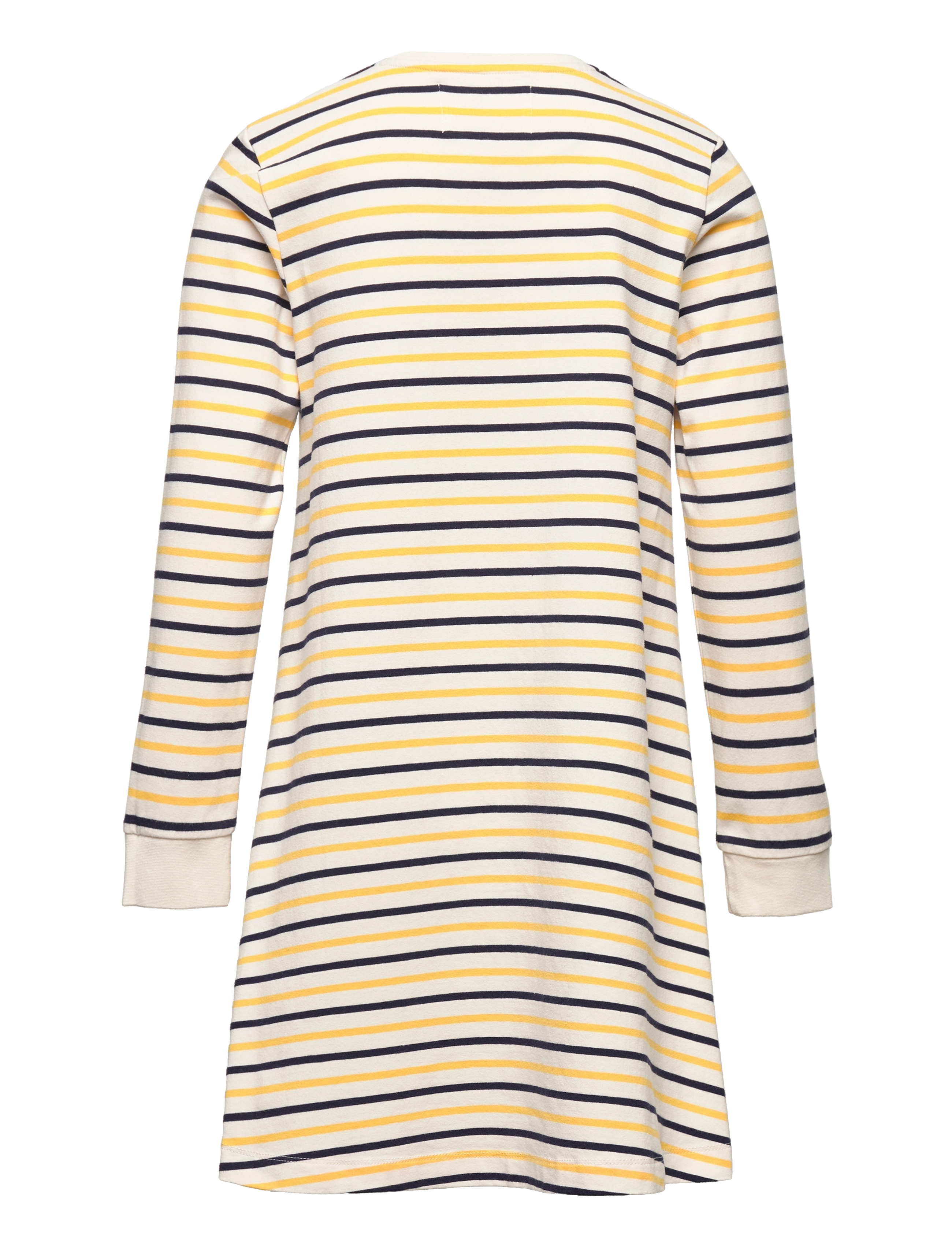 Wood Wood - Aya stripe kids dress - off-white/yellow stripes - 1