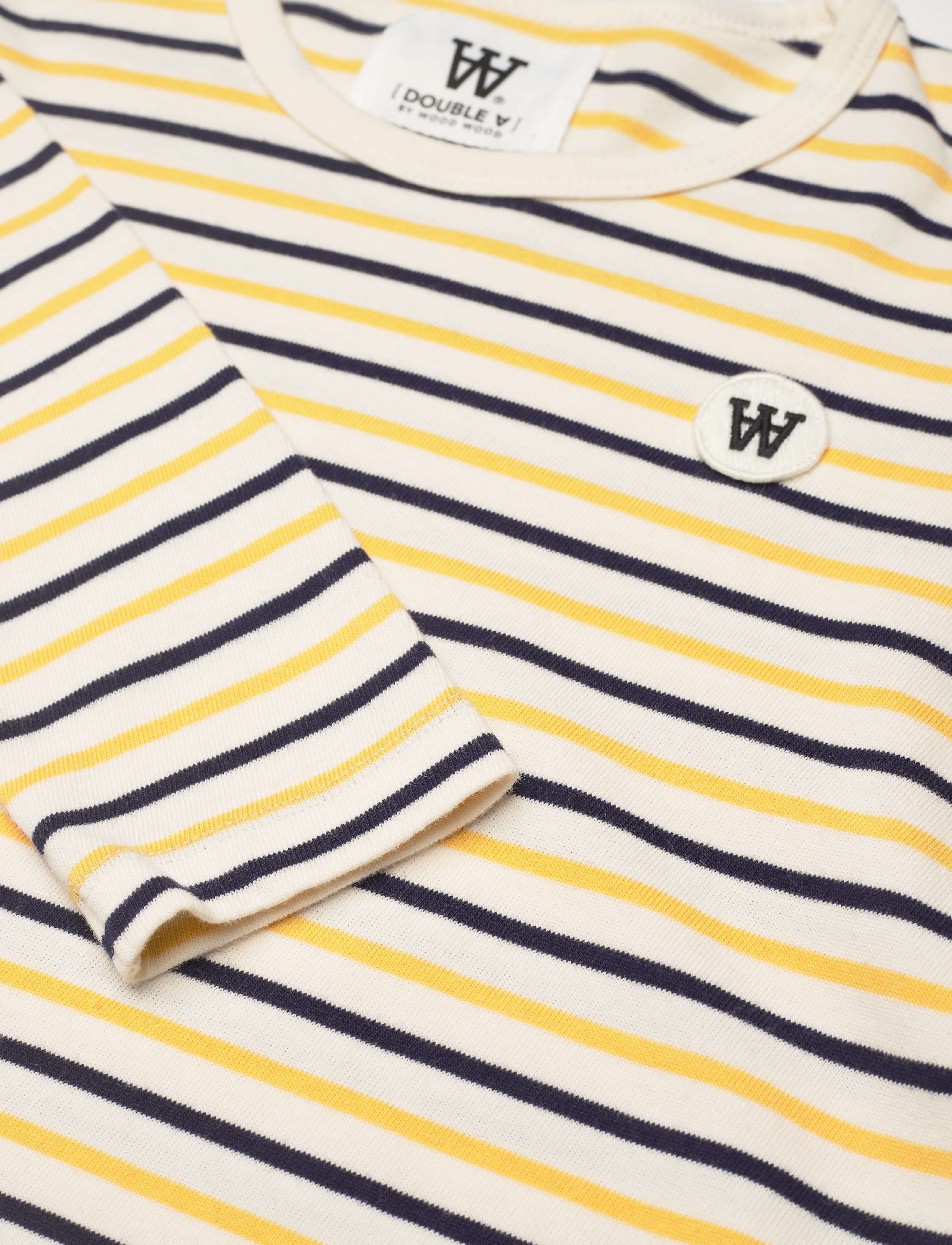 Wood Wood - Kim stripe kids LS - off-white/yellow stripes - 2