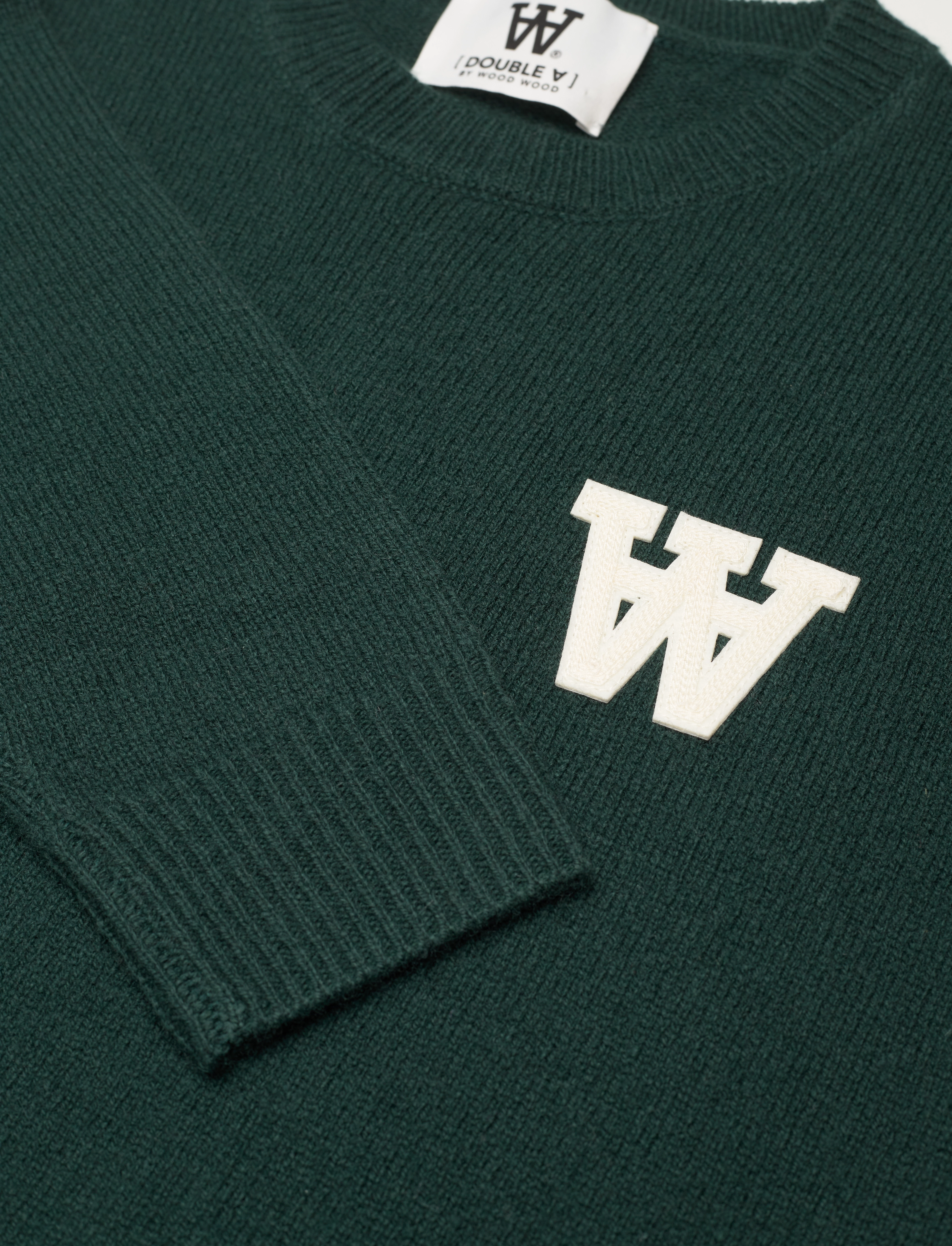 Wood Wood - Ben lambswool kids jumper - forest green - 2