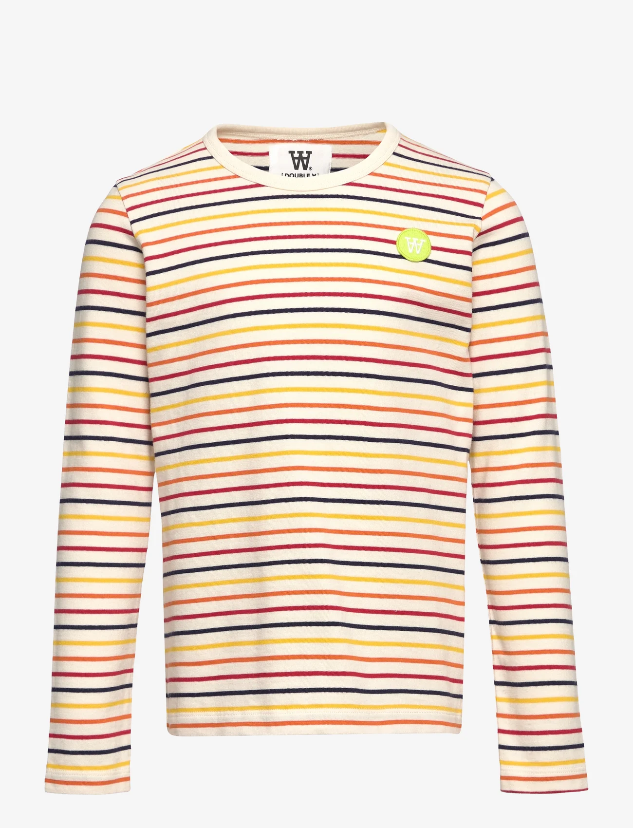 Wood Wood - Kim stripe kids long sleeve - off-white stripes - 0