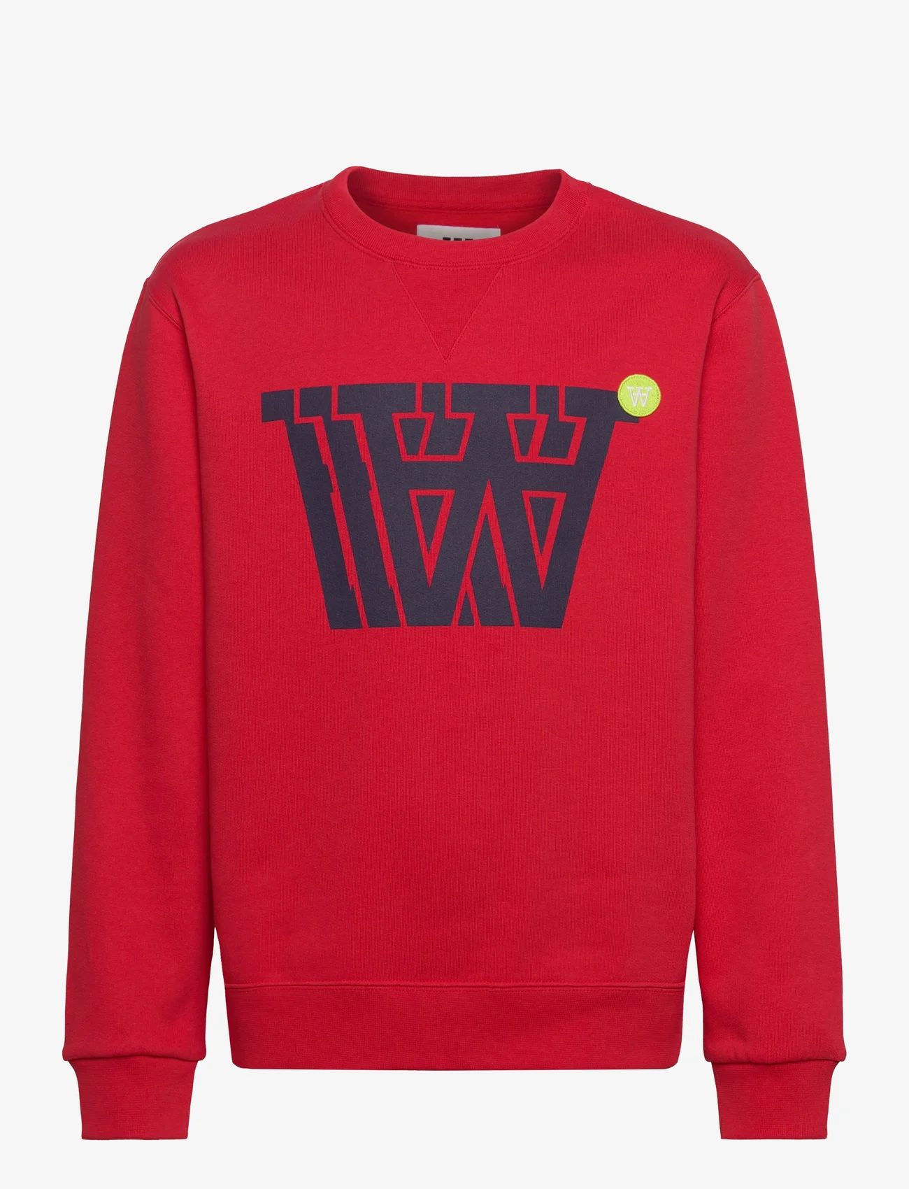 Wood Wood - Rod badge logo junior sweatshirt - apple red - 0