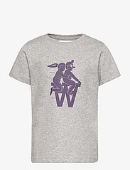 Wood Wood - Ola bikers kids T-shirt - short-sleeved - grey melange - 0