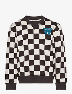 Rod junior checkered sweatshirt, Wood Wood