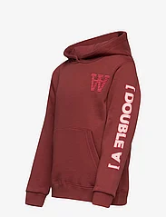 Wood Wood - Izzy kids sleeve print hoodie - hoodies - autumn red - 2