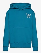 Izzy kids sleeve print hoodie - BLUE