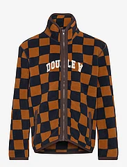 Wood Wood - Don kids IVY zip fleece - multino audinio drabužiai - eternal blue/golden brown aop - 0